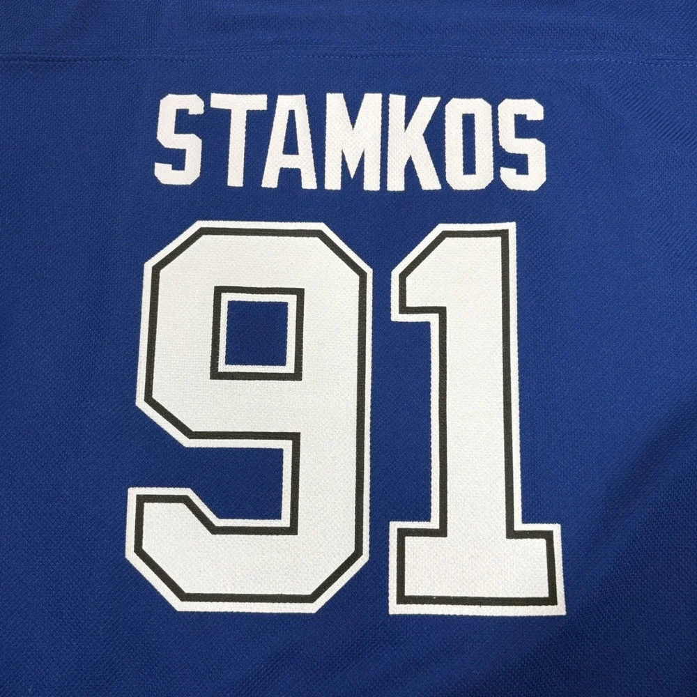 Tampa Bay Lightning Steven Stamkos #91 Youth Jersey Blue NHL Hockey Large 12/14